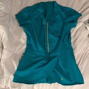 Jannu Teal Nurse Scrub Top